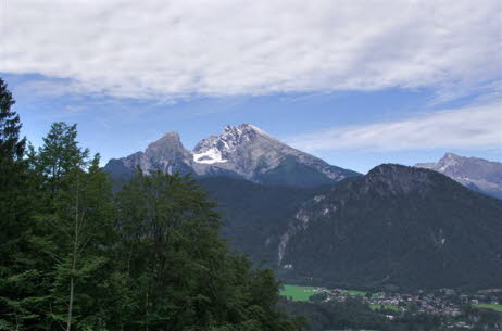 Ausblick auf Watzmann tags
